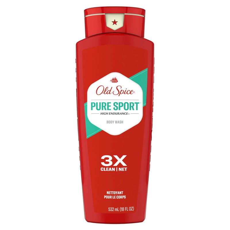 Old Spice Pure Sport Body Wash Lemon 108 Fl Oz Pack of 6