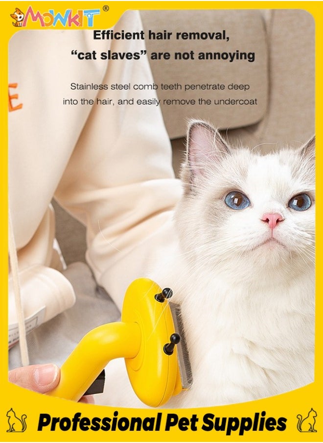 Pet Grooming Brush Bee Design Self-Cleaning Slicker Brush for Removes Tangles and Loose Hair Shedding Massage Brush for Short or Long Haired Cats and Dogs - pzsku/Z81A1F0A214FD0BCD4078Z/45/_/1705744805/6807a3e5-b396-43e8-83c2-79bb62977eef