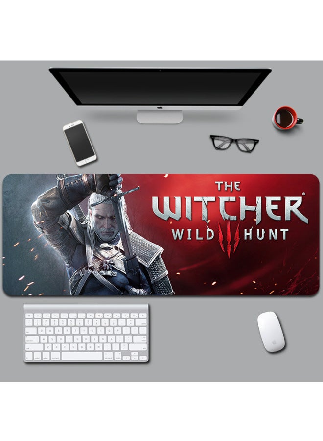 Daifa Reyes Wizard Mirror Magic Large Game Mouse Pad Lock Edge Extended Computer Office Study Desk Pad-Color:800x 300x 4mm Edge Lock-Pattern:The Wizard 30