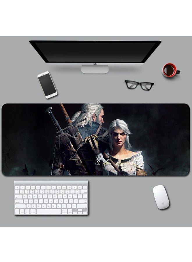 Daifa Reyes Wizard Mirror Magic Large Game Mouse Pad Lock Edge Extended Computer Office Study Desk Pad-Color:800x 300x 4mm Edge Lock-Pattern:The Wizard 30