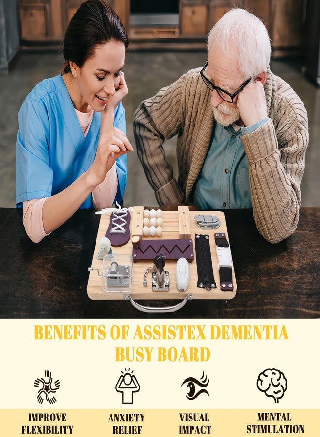 NZNDB Fidget Busy Board for Adults with Dementiam Activities for Seniors, Calming Activities and Games for Autism Sensory Products, Assistance Products Elderly Patients, Gift Toys for Alzheimers Autism - Image 2