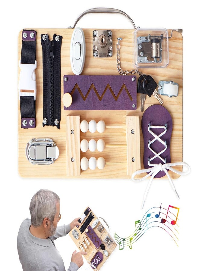 NZNDB Fidget Busy Board for Adults with Dementiam Activities for Seniors, Calming Activities and Games for Autism Sensory Products, Assistance Products Elderly Patients, Gift Toys for Alzheimers Autism - Image 1