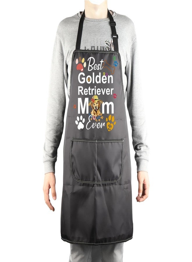 MBMSO Golden Retriever Apron Best Golden Retriever Mom and Dad Ever Gifts Golden Mom Cooking Apron for Dog Mom Dad Dog Lover (Golden Retriever Mom Apron-b) - Image 4