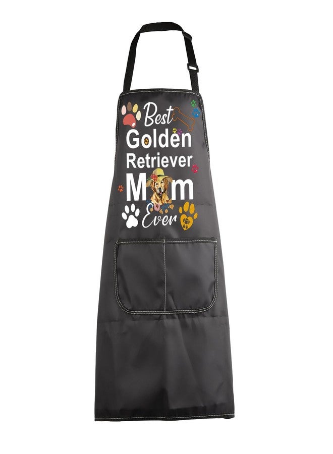 MBMSO Golden Retriever Apron Best Golden Retriever Mom and Dad Ever Gifts Golden Mom Cooking Apron for Dog Mom Dad Dog Lover (Golden Retriever Mom Apron-b) - Image 1