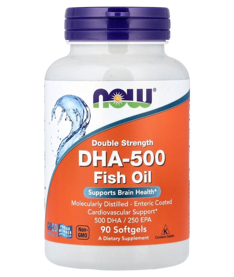 now DHA-500 Fish Oil 90 Softgels
