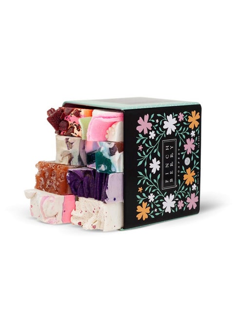 Handmade Natural Soap Bar Gift Set Assorted Scents Moisturizing Shea Butter & Coconut Oil 8 Sample Sized Bars