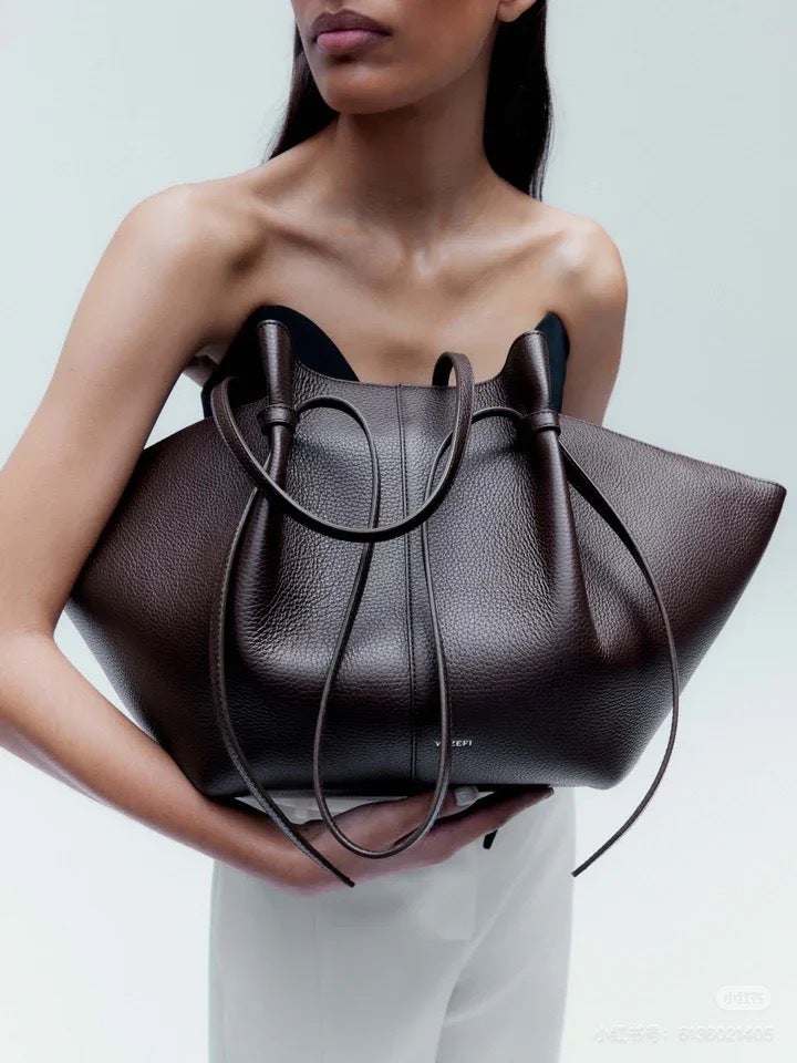 Spot Yuzefi Wing Bag Mochi Genuine Leather Tote Armpit Bag - Image 2