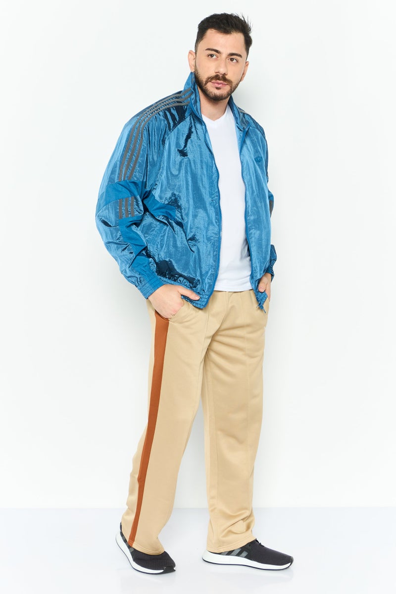 adidas Originals Men Sportswear Fit Long Sleeve Outdoor Jackets, Blue - Image 2