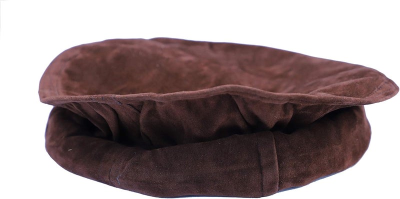 NDA Afghani Topi Pakol Pakul Kufi Chitral Men Tribal Pashtun Hat Unisex Velvet Cap - Brown, XL - Image 1