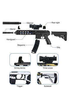 Moonmen Outdoor Play Gel Ball Blaster Large Toy Gun, is a Toy to Exercise Children's Physical Coordination, Fun Outdoor Activity, Suitable for Teens, Teens, Adults, 8 Years Old and Above  - Image 4