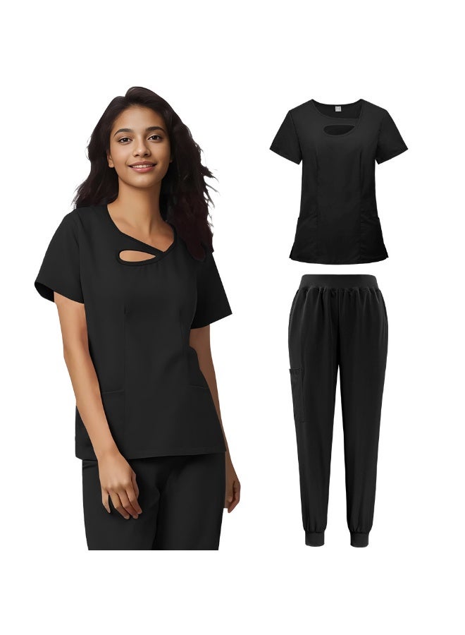 NIBEMINENT Design Nurse Uniform Set of Sweatshirts Clothes for Medical Women Beauty Salon Uniform Woman  Scrubs Uniforms Sets - Image 1