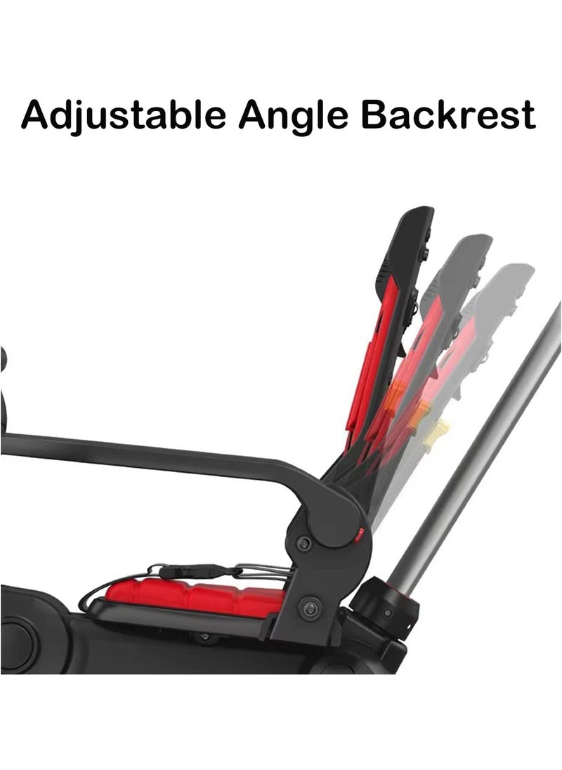 LIMOS Kids Tricycle Premium Foldable Push Trike for Ages 10 Months to 3 Years(Black)  - Image 5