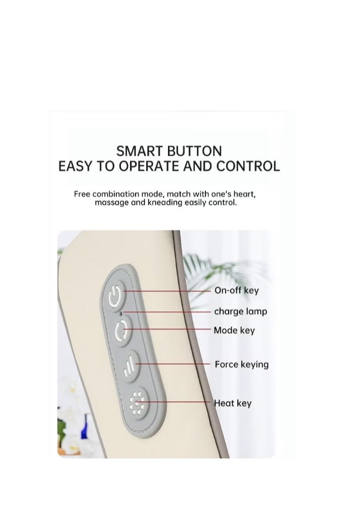 Generic Shiatsu Back Neck Shoulder Massager Heated Massager For Neck, Back,Shoulder,Foot And Leg Muscle Pain Relief For Home Office And Car Use - Image 5