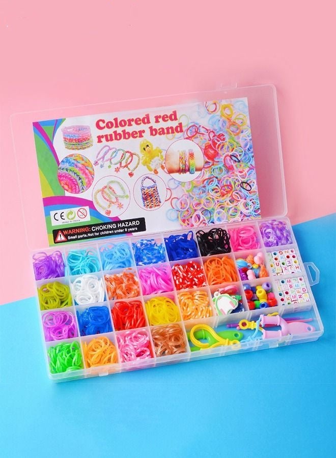 Haidue DIY Rubber Color Random Bands Kit Toys For Bracelet Making Kit DIY Art And Craft Refill Kit Girls Creativity Gift - Image 2