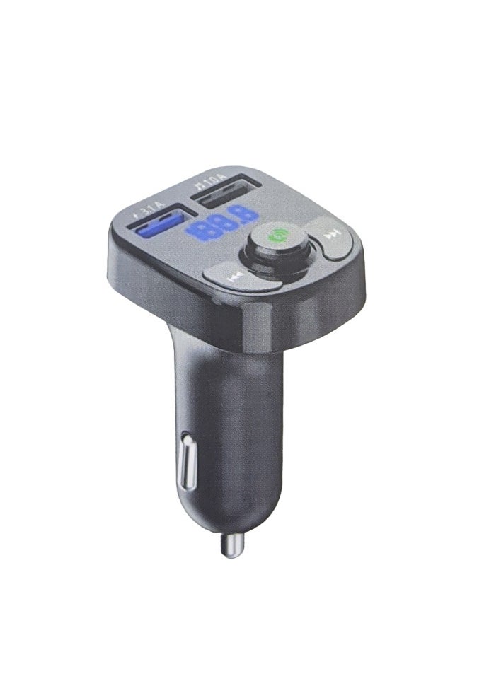 ماركة غير محددة - مشغل ام بي 3 بلوتوث X8A يدعم السيارة مع جهاز ارسال اف ام ومكبر صوت مع شحن USB - Image 1