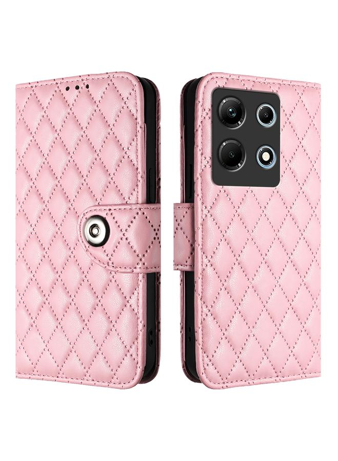 S-TOP Case For Infinix Note 30 4G X6833B Rhombic Texture Flip Leather Phone Case with Lanyard - Image 2