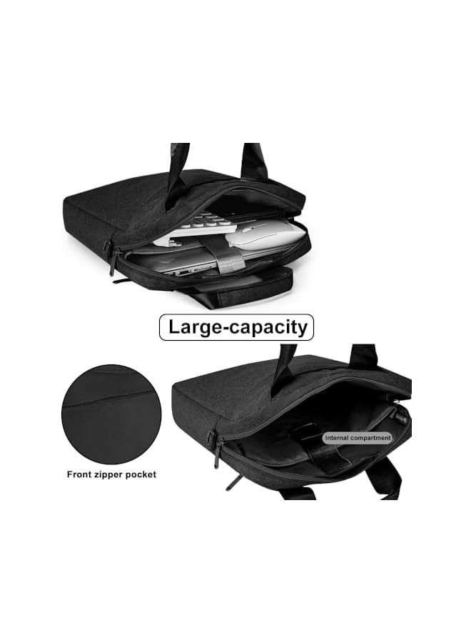 PROMASS Laptop Bag Case 14.1 inch for Women Men, Laptop Sleeve 13.3 inch Computer Bag Briefcase with Shoulder for MacBook Pro 13.3  - Image 5