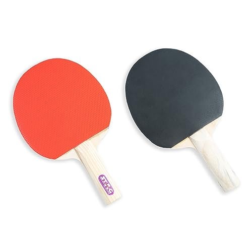 STAG Iconic Challenger Table Tennis Playset | 2 Ping Pong Rackets, 3 ABS Balls & Storage Case | Durable Wood Blade with Tacky Rubber | Intermediate & Recreational Players - Image 4