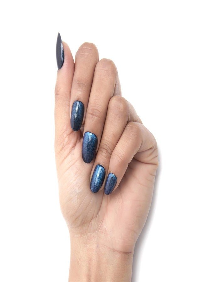 FEELHIGH 24Pcs Cat Eye Press on Nails Medium Oval Fake Nails Cat Eye Glitter Glossy Designs Full Cover Stick on Nails Artificial Nails Acrylic False Nails Glue Tap on Nails for Women Manicure Decorations (12, Medium) - Image 1