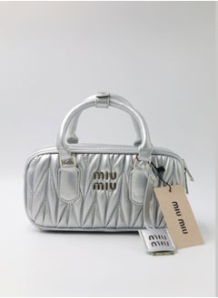 Miu Miu Small Arcadie Top Handle Bag in Matelassé Nappa Leather Crossbody Shoulder  - Image 1