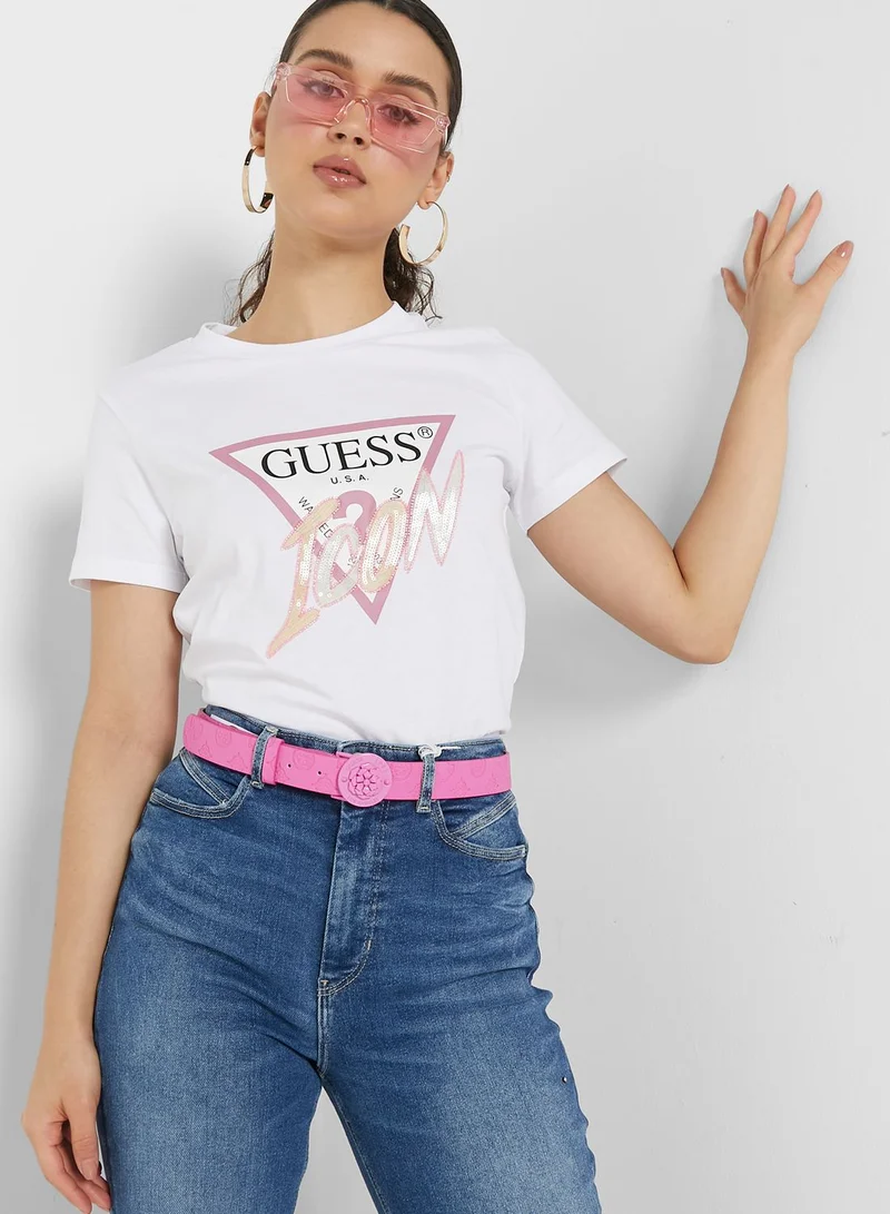 GUESS Crew Neck Graphic T-Shirt