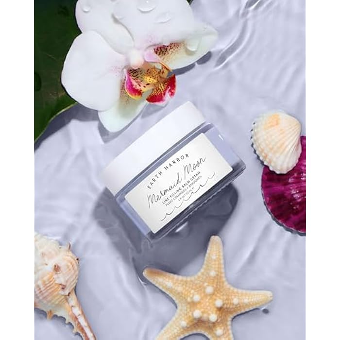 Earth Harbor Mermaid Moon Line-Filling Balm Cream - Vegan Night Treatment for Wrinkles and Hydration, with 20+ Actives - Deeply Restores and Nourishes Skin - Image 4