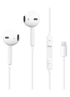 iPhone Headphones, [MFI Certified] Earphones Wired Stereo Sound Earbuds with Microphone and Volume Control, Compatible with iPhone 14/13/12/SE/11/XR/XS/X/7/7