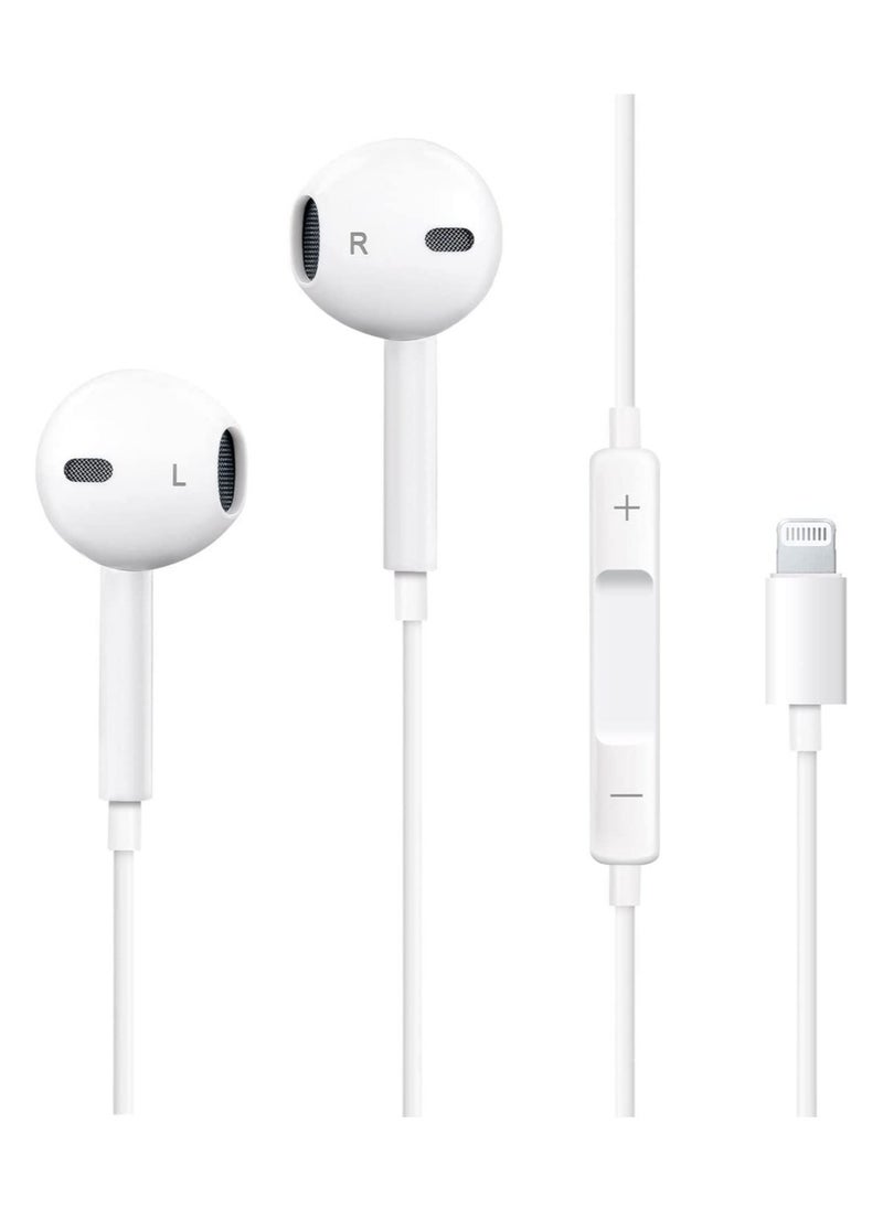 ELTRAZONE - iPhone Headphones, [MFI Certified] Earphones Wired Stereo Sound Earbuds with Microphone and Volume Control, Compatible with iPhone 14/13/12/SE/11/XR/XS/X/7/7 - Image 1
