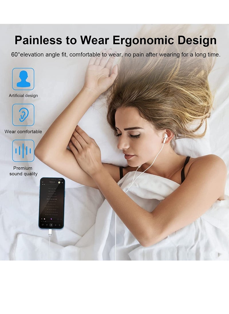 ELTRAZONE - iPhone Headphones, [MFI Certified] Earphones Wired Stereo Sound Earbuds with Microphone and Volume Control, Compatible with iPhone 14/13/12/SE/11/XR/XS/X/7/7 - Image 1