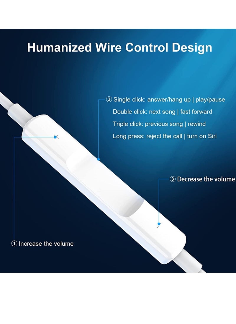 ELTRAZONE - iPhone Headphones, [MFI Certified] Earphones Wired Stereo Sound Earbuds with Microphone and Volume Control, Compatible with iPhone 14/13/12/SE/11/XR/XS/X/7/7 - Image 1