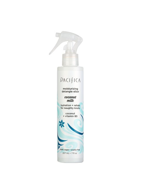 Pacifica Beauty Coconut Milk Detangle Elixir, Detangling Spray & Leave-on Conditioning For Minimizing Breakage, Coconut Scent, Vegan & Cruelty-Free