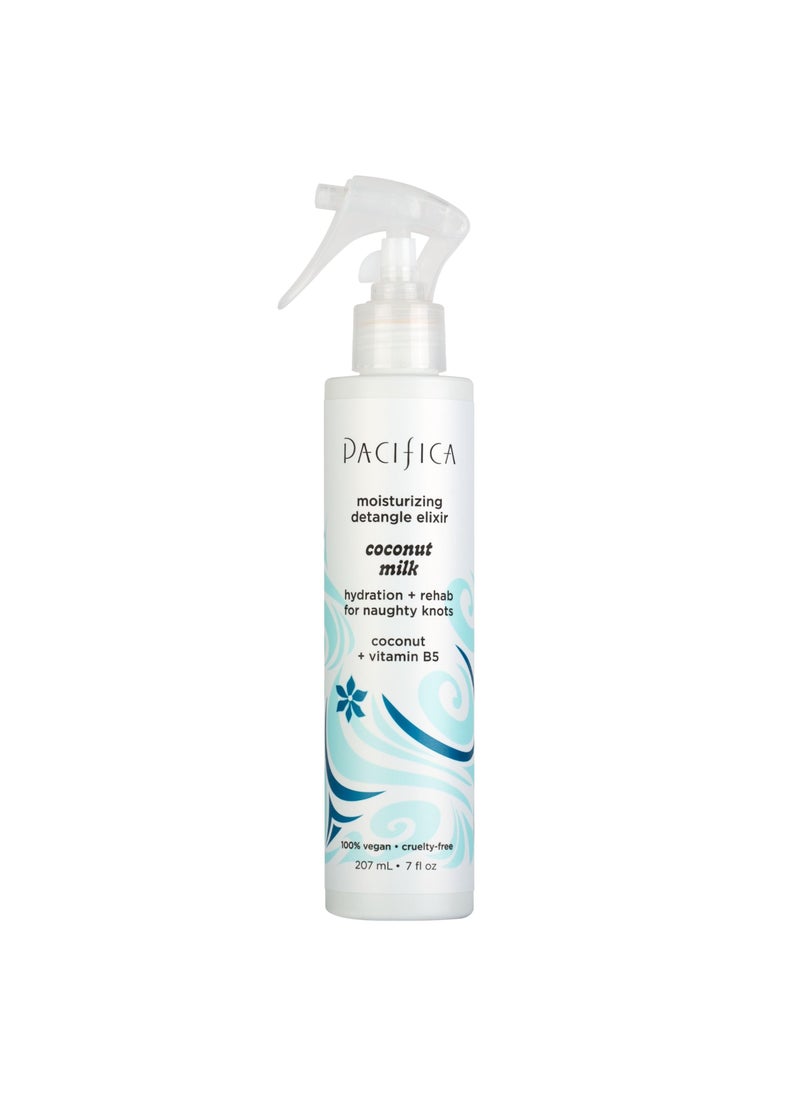 Pacifica Pacifica Beauty Coconut Milk Detangle Elixir, Detangling Spray & Leave-on Conditioning For Minimizing Breakage, Coconut Scent, Vegan & Cruelty-Free 