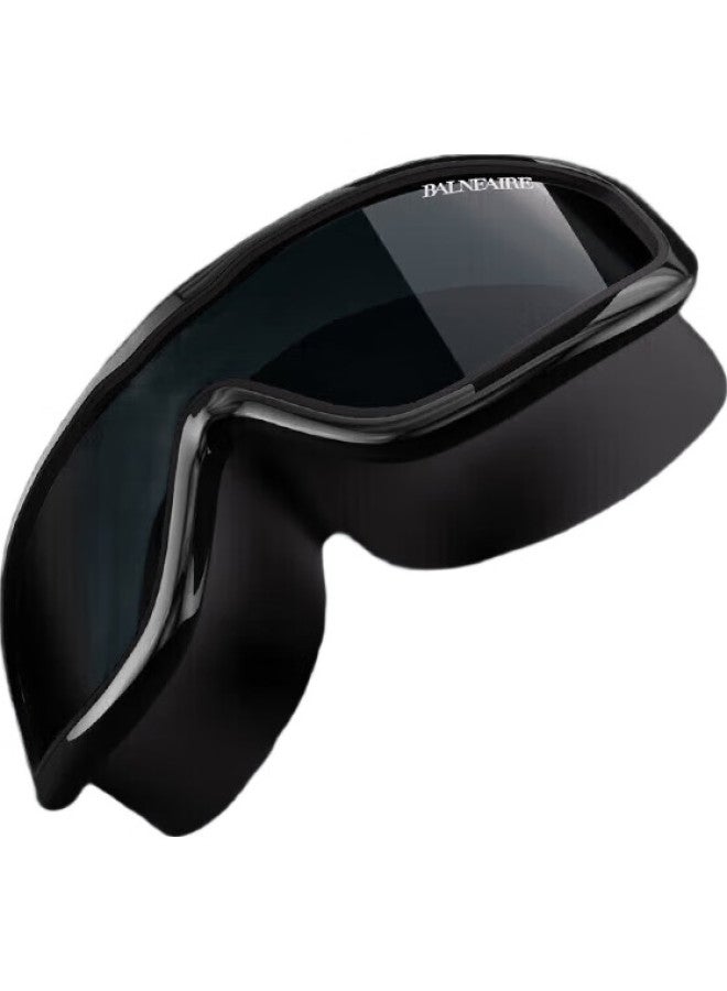 BALNEAIRE (Balneaire) 【Same Style As Ni Ni】Big Frame Myopia Swimming Goggles High Definition Anti-Fog Waterproof Eye Protection Plain Professional Unisex 200° White - Image 2
