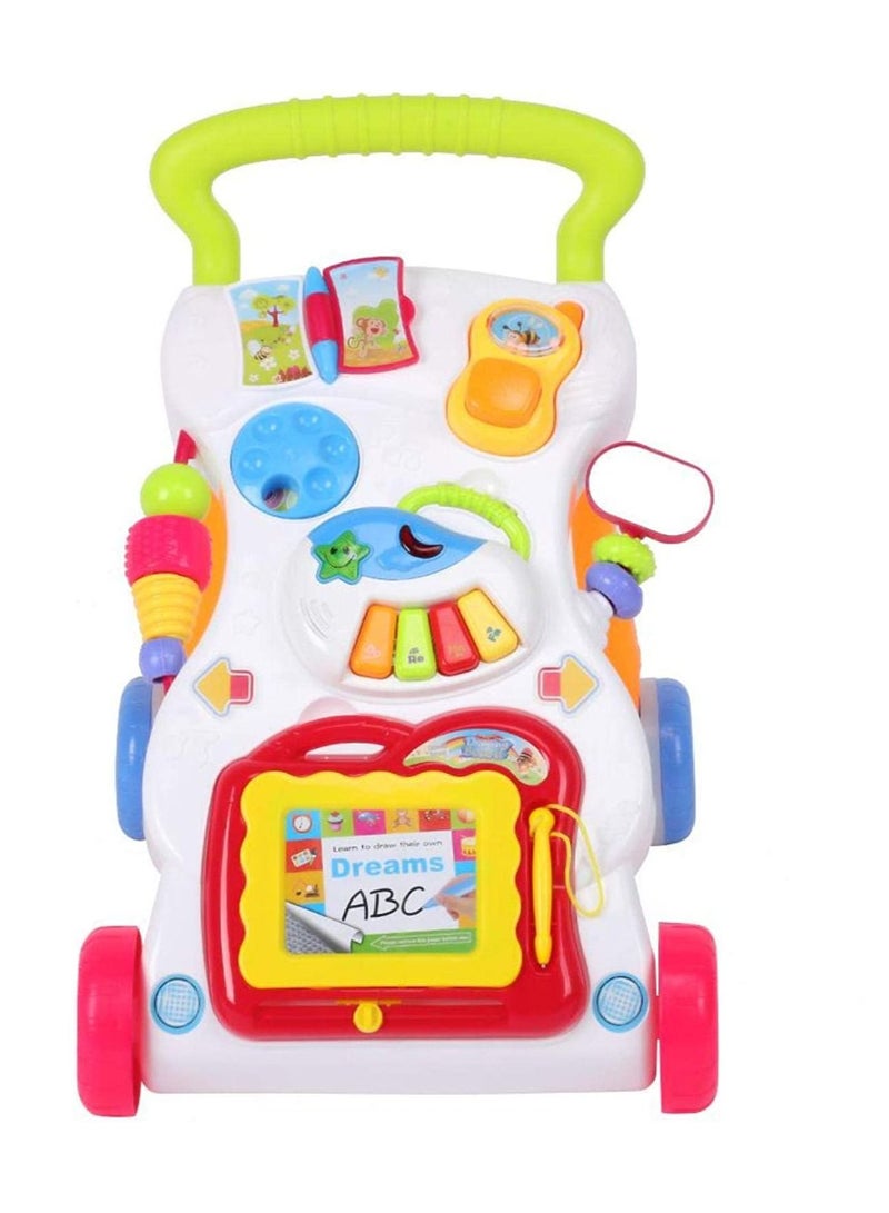HUNGER Learning Walker, Safe Walkers Toys, Gift Science Educational Interactive for Children Kids Baby Toddler - Image 1