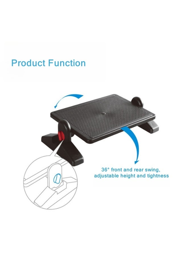 Children's Footrest,Foot Rest for Under Desk with Massage,Adjustable Under Desk Footrest For Home and Office Use - Image 2