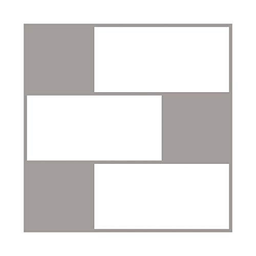Inhome In Home NH2363 Subway Tile Peel Stick Backsplash Tiles, White & Off-White - Image 4