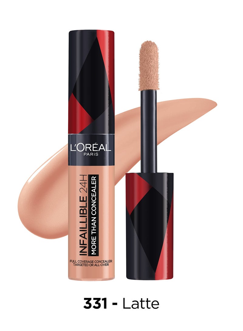 لوريال باريس إنفاليبل كونسيلر أكثر من مجرد كونسيلر، تغطية كاملة، يدوم ٢٤ ساعة - لاتيه ٣٣١ - Image 1