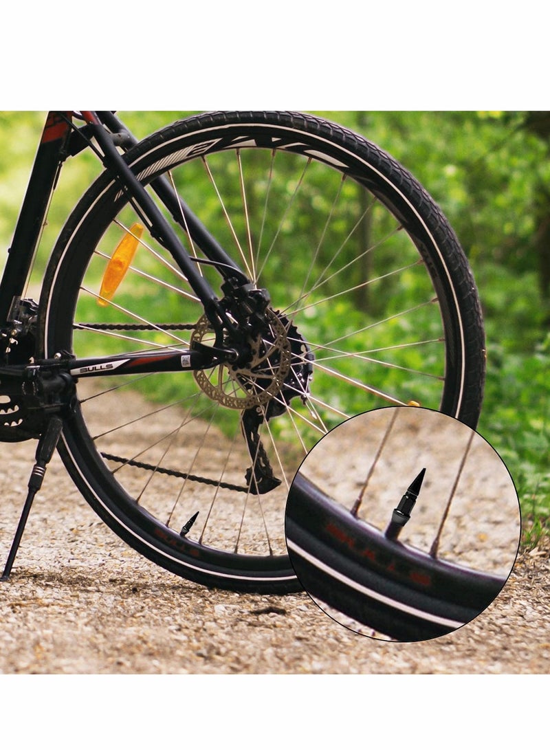 Spiked Aluminum Tire Valve Caps 4 Pack Stylish Dustproof Accessories for Cars Compatible with Most Vehicles Black - Image 5