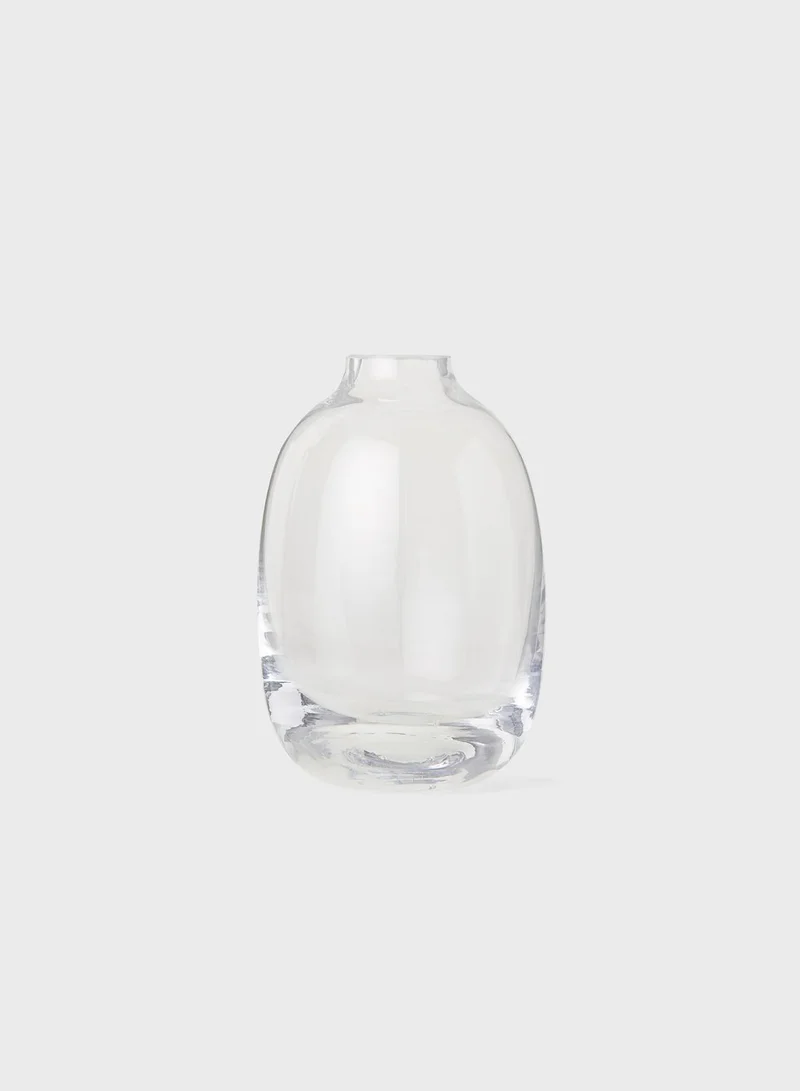 H&M Mini Vase In Clear Glass