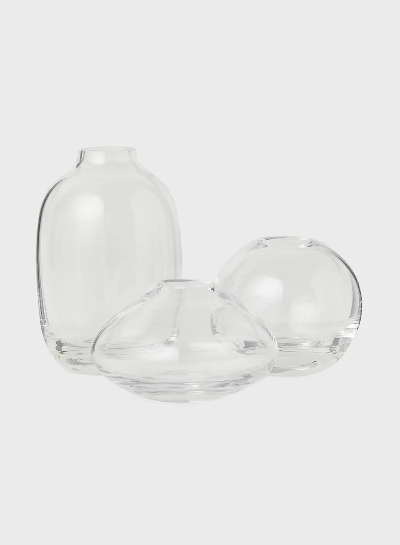 H&M Mini Vase In Clear Glass