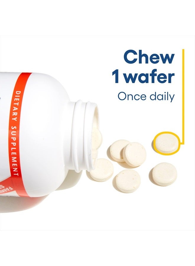 natural Factors , Kids Chewable Vitamin C 500 mg, Supports Immune Health, Bones, Teeth and Gums, Peach, Passionfruit and Mango, 90 Wafers  - Image 5