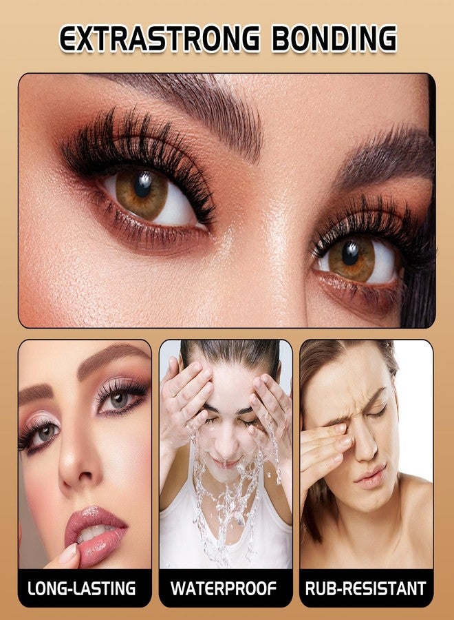 FADVAN غراء رموش فادفان كلستر غراء رموش سوداء لتمديد الرموش DIY مقاوم للماء 2-3 ثواني جفاف سريع احتفاظ لمدة 2 أسابيع طويل الأمد في المنزل (5 مل) - Image 3