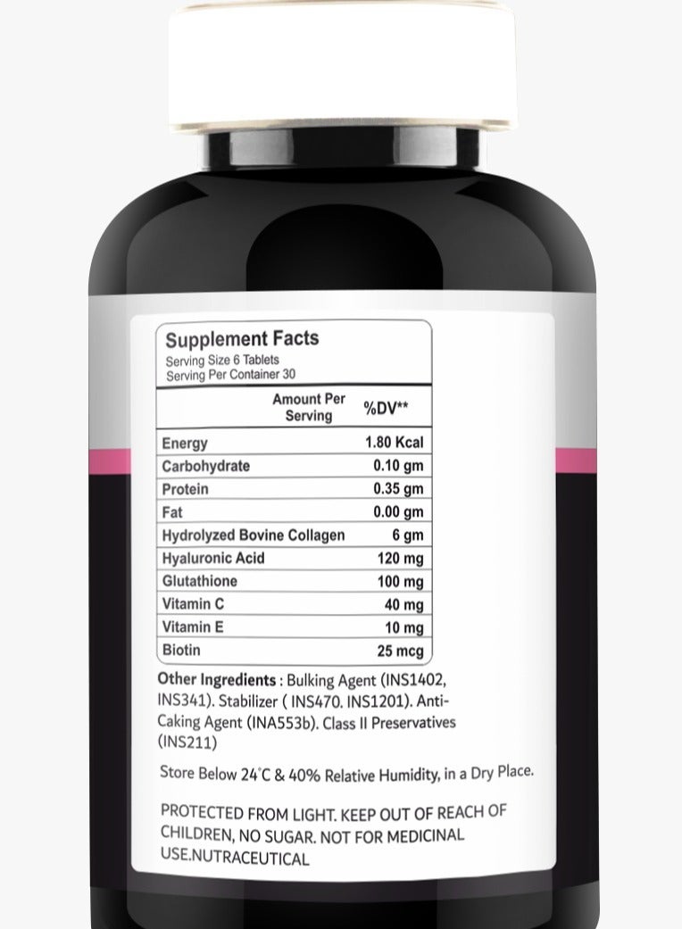 أوليرا أورجانيكس بتيد الكولاجين مع الجلوتاثيون 180 قرص - Image 2