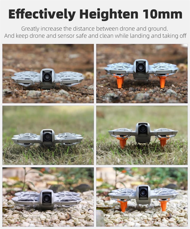 Landing Gear for DJI Neo, Height-Boosting Drone Protectors, Landing Legs for Enhanced Safety (4 PCS, Orange) - Image 5