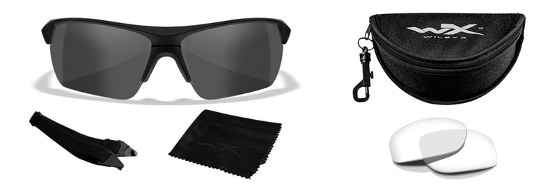 Wiley X Guard Advanced Sunglasses, Ballistic Rated ANSI Z87 Safety Glasses for Men and Women, UV Eye Protection for Shooting, Fishing, Biking, and Extreme Sports, Matte Black Frames, Changeable Smoke Grey Tinted and Clear Lenses - Image 5