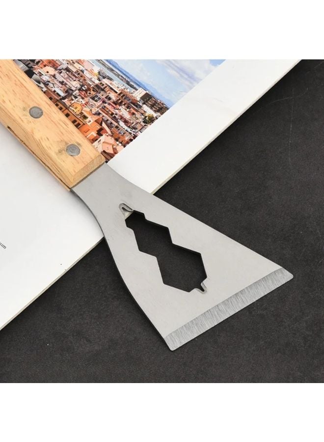 Moldboard Stainless Steel Putty Knife Wooden Handle Scraping Tool Cleaning Oil Removal - Image 4