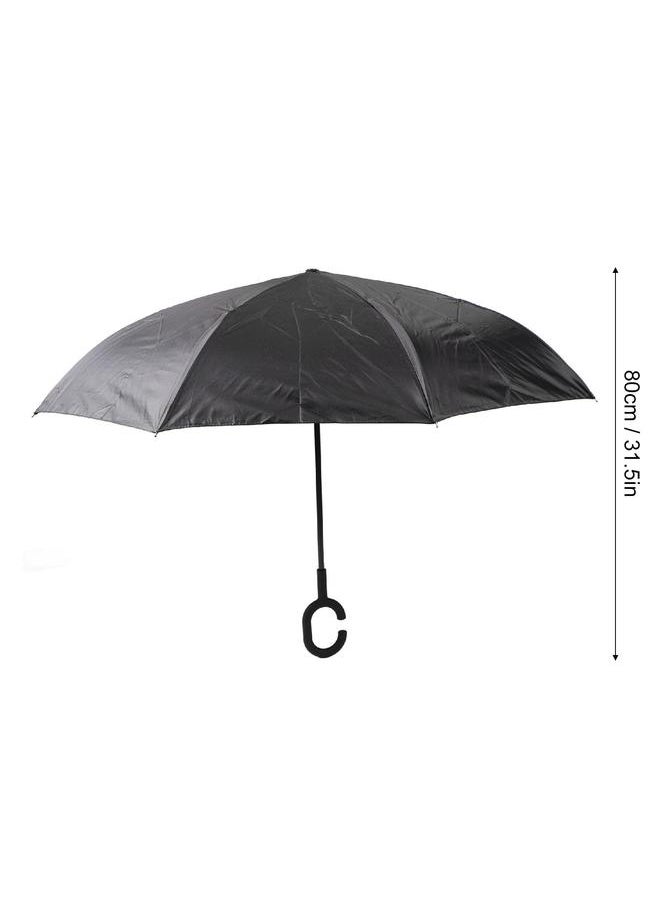 Long Handle Traight Pole Umbrella Inverted Reverse Upside Down Umbrellas with C Shaped Handle