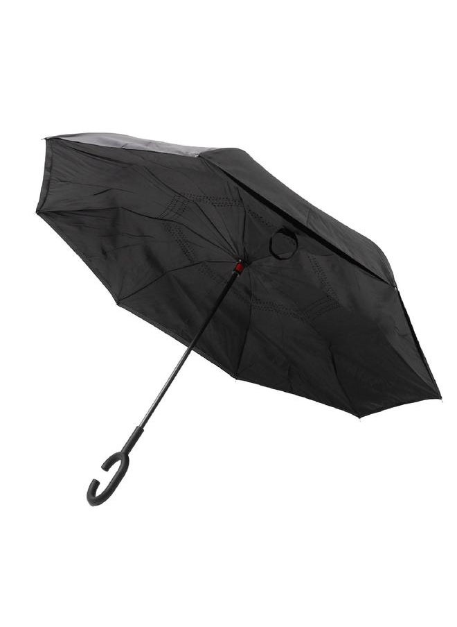 Long Handle Traight Pole Umbrella Inverted Reverse Upside Down Umbrellas with C Shaped Handle