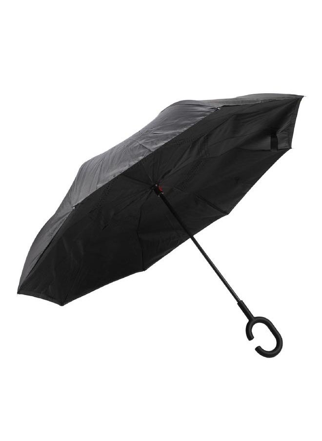 Long Handle Traight Pole Umbrella Inverted Reverse Upside Down Umbrellas with C Shaped Handle