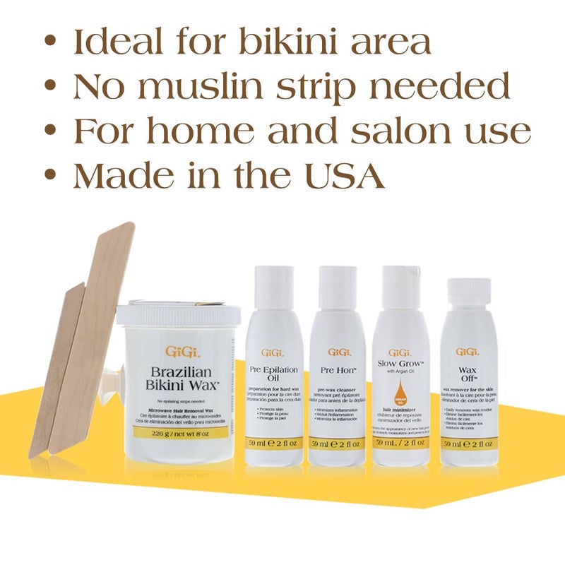 GiGi Brazilian Bikini Waxing Microwave Formula  Home Hair Removal Kit - Image 2